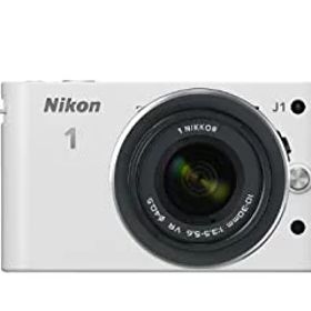 【中古-非常に良い】Nikon ミラーレス一眼カメラ Nikon 1 (ニコンワン) J1 (ジェイワン) 標準ズームレンズキット ホワイトN1 J1HLK WH