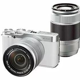 【中古】［非常に良い］FUJIFILM ミラーレス一眼 X-A2 ダブルズームレンズキット ホワイト X-A2WH1650II/50230II