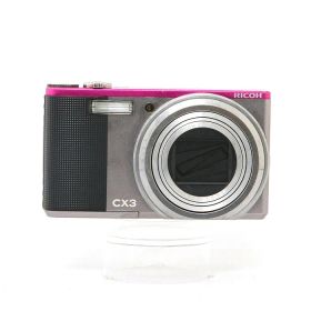 【中古】(リコー) RICOH CX3 ツートン(グレーXピンク)