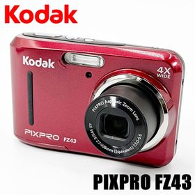 コダック Kodak PIXPRO FZ43 レッド コンデジ カメラ 中古(コンパクトデジタルカメラ)