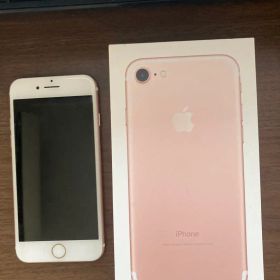 Apple iPhone 7 ローズゴールド 本体&イヤホン