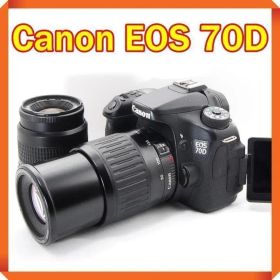Canon EOS 70D 一眼レフカメラ ダブルレンズ スマホ転送機能搭載