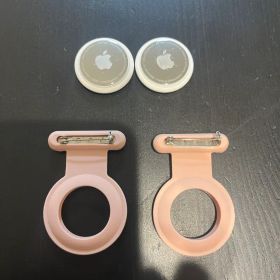 Apple AirTag ホルダー ピンク 2個セット