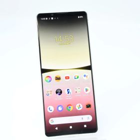 【液晶美品＊訳あり】au SIMフリー Xperia 5 IV SOG09 エクリュホワイト