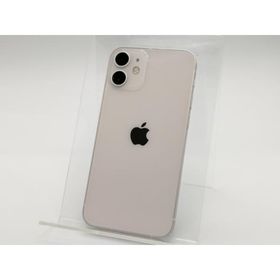【中古】Apple SoftBank 【SIMロック解除済み】 iPhone 12 mini 64GB ホワイト MGA63J/A【大阪本店】保証期間１ヶ月【ランクC】