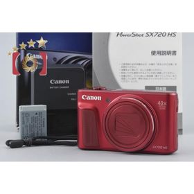 【中古】Canon キヤノン PowerShot SX720 HS レッド コンパクトデジタルカメラ 元箱付き