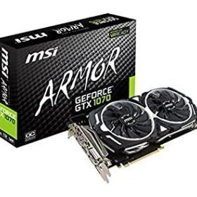 MSI ARMOR 2X デュアルファン搭載 GeForce GTX 1070 グラフィックボード GEFORCE GTX 1070 ARMOR 8G OC