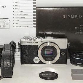 【393ショットの極上品】 OLYMPUS オリンパス PEN E-P7 14-42mm EZレンズキット シルバー ＃9004