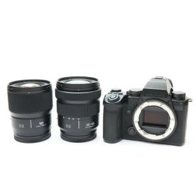 【中古】 《良品》 Panasonic LUMIX S5IIX ダブルレンズキット DC-S5M2XW ブラック [ デジタルカメラ ]