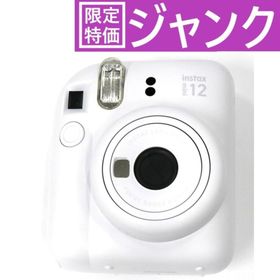 フジフイルム(富士フイルム)の[ジャンク] 富士フイルム instax mini 12 インスタントカメラ チェキ instax-mini12-wh クレイホワイト[難あり(D)](フィルムカメラ)