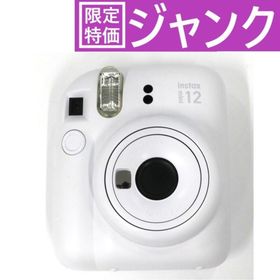 フジフイルム(富士フイルム)の[ジャンク] 富士フイルム instax mini 12 インスタントカメラ チェキ instax-mini12-wh クレイホワイト[難あり(D)](フィルムカメラ)