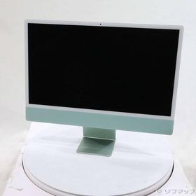 〔中古〕Apple(アップル) iMac 24-inch Mid-2021 MGPJ3J／A Apple M1 8コアCPU_8コアGPU 8GB SSD512GB グリーン 〔15.7 Sequoia〕〔258-ud〕