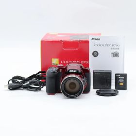 Nikon COOLPIX B700 レッド｜光学60倍ズーム コンパクトデジタルカメラ｜4K動画対応・Wi-Fi／Bluetooth搭載・旅行／運動会向け ニコン【中古】