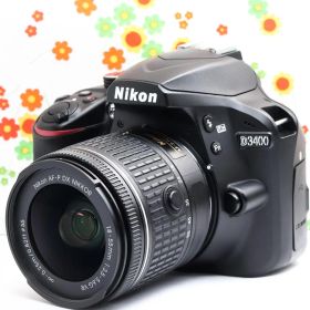 美品 Nikon D3400☆スマホ転送OK♪☆小型・軽量・高機能一眼レフ♪