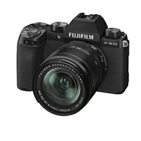 【中古】 富士フイルム(FUJIFILM) ミラーレスデジタルカメラ X-S10 レンズキット(XF18-55) F X-S10LK-1855 ブラック