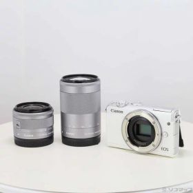 【中古】Canon(キヤノン) EOS M100 ホワイト ダブルズームキット 【276-ud】