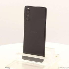 〔中古〕SONY(ソニー) Xperia 10 II 64GB ブラック SOV43 auロック解除SIMフリー〔368-ud〕