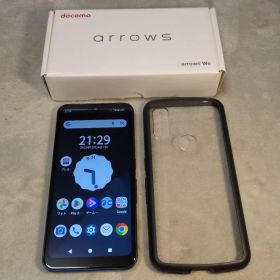 docomo arrows We ダークブルー 本体 ケース付き