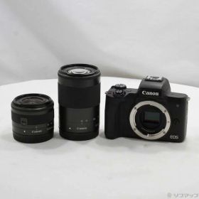 【中古】Canon(キヤノン) EOS Kiss M2 ダブルズームキット ブラック 【348-ud】