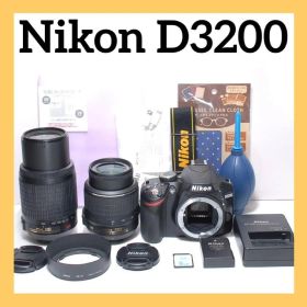 美品✨Nikon D3200✨ダブルレンズ✨高画質✨望遠レンズデビュー