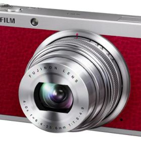 【中古】【1ヶ月保証】 富士フイルム FUJIFILM デジタルカメラ XF1 光学4倍 レッド FX-XF1R SDカード付き