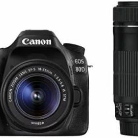 【中古】Canon デジタル一眼レフカメラ EOS 80D ダブルズームキット EF-S18-55 IS STM/EF-S55-250 IS STM付属 EOS80D-WKIT当店保証30日間 人気モデル 高画質 売れ筋