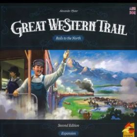 【中古】ボードゲーム グレート・ウエスタン・トレイル 拡張 北部への道 第2版 英語版 (GREAT WESTERN TRAIL 【Second Edition】： Rails to the North) [日本語訳付き]