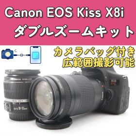 Canon EOS Kiss X8i ダブルズームキット デジタル一眼レフ 美品