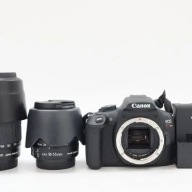 C081346-1)Canon EOS Kiss X90 デジタル一眼レフカメラ 55－２５０㎜ SIM レンズ2本セット