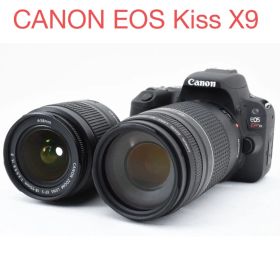 保証付き/Canon EOS KISS X9標準&望遠ダブルレンズセット