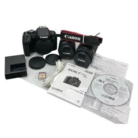 186000 動作確認済み canon キャノン デジタル一眼レフカメラ ダブルズームキット EOS Kiss X9i ブラック