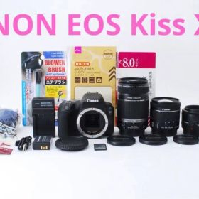 キャノン☆canon kiss x9☆標準&望遠&単焦点トリプルレンズセット