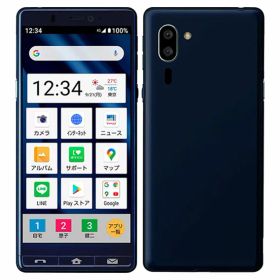 【中古】【安心保証】 シンプルスマホ5 A001SH[32GB] SoftBank ネイビーブルー