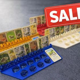 カタンスタンド版 プレイヤートレイ（仕切りなし） 4枚セット (カラー)