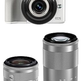 【中古】(良い）Canon ミラーレス一眼カメラ EOS M3(ホワイト)・クリエイティブマクロ トリプルレンズキット EOSM3WH-CMTLK