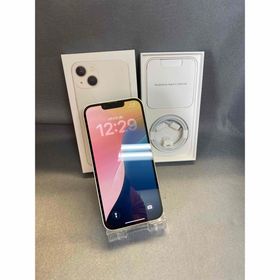 アイフォーン(iPhone)の美品 国内版 SIMフリー iPhone13 128GB スターライト色(スマートフォン本体)
