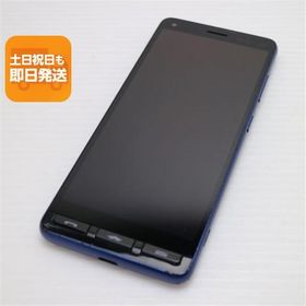 美品 A001KC Y!mobile かんたんスマホ2 ネイビー スマホ 白ロム 中古 あすつく 土日祝発送OK