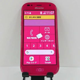 【ジャンク品】らくらくスマートフォン me F-01L ドコモ ピンク 送料無料 本体 c17803 【中古】