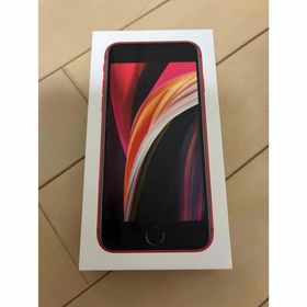 アイフォーン(iPhone)のiPhoneSE2 RED 64GB SIMフリー バッテリー90%(スマートフォン本体)
