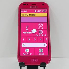 【ジャンク品】らくらくスマートフォン me F-01L ドコモ ピンク 送料無料 即決 本体 c17803