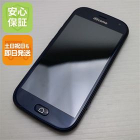 フジツウ(富士通)の新品同様 F-42A らくらくスマートフォン ネイビー M555(スマートフォン本体)