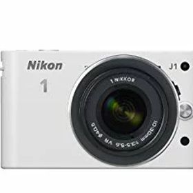 【中古】Nikon ミラーレス一眼カメラ Nikon 1 (ニコンワン) J1 (ジェイワン) 標準ズームレンズキット ホワイトN1 J1HLK WH g6bh9ry