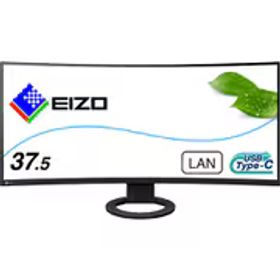 EIZO エイゾー 液晶モニター/曲面/FlexScan/37.5型/UltraWide(3840×1600)/IPSパネル/アンチグレア/疲れ目軽減 ブラック EV3895-BK