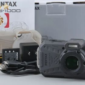 【中古】RICOH リコー PENTAX ペンタックス WG-1000 グレー 防水アクションカメラ 元箱付き