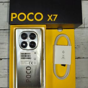 美品Xiaomi POCO X7 シルバー 本体 充電ケーブル付きシャオミ