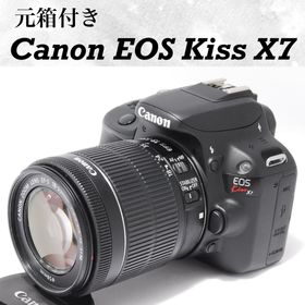 キヤノン(Canon)の元箱付 Canon EOS Kiss X7 レンズキット 初心者おすすめ(デジタル一眼)
