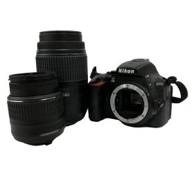 Nikon D5500 一眼レフカメラ 18-55mm 3.5-5.6 G VR 55-300mm 4.5-5.6G ED ダブルズームレンズキット 中古 H10961727
