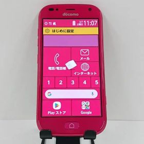 【ジャンク品】らくらくスマートフォン me F-01L ドコモ ピンク 送料無料 本体 c17803