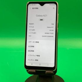 ★ちょい美品 Galaxy A21 64GB KDDI SCV49 赤ロム保証