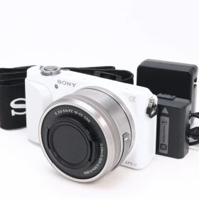 B (並品) SONY ソニー α NEX-3N 16-50mm F3.5-5.6 OSS PZレンズキット ホワイト シャツター数 6,440枚 初期不良返品対応 22-133